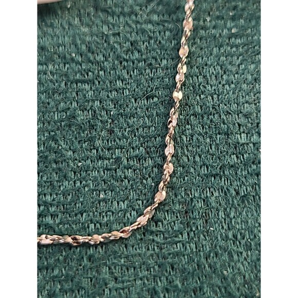 Sterling Silver Floating Pink Pearl Necklace 18" Dainty Elegant Bridal Jewelry - Picture 5 of 8